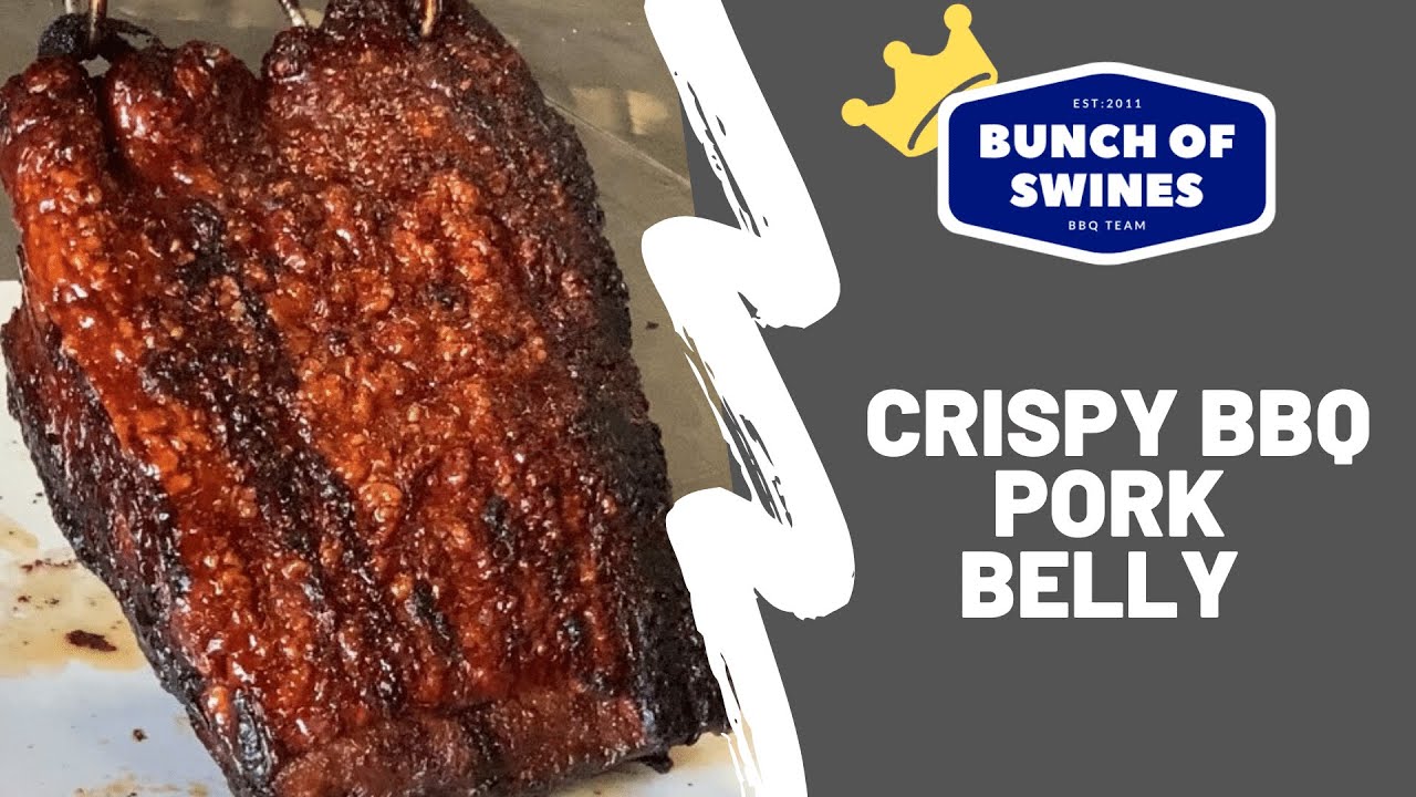 Crispy BBQ Pork Belly, Hanging on a Gateway Drum Smoker - YouTube