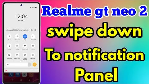 Realme gt neo 2 Swipe Down To Home Screen | Realme gt neo 2 Swipe Down To Notification