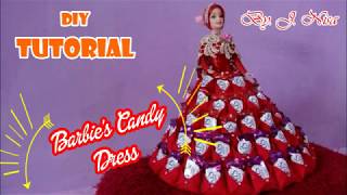 DIY || Tutorial Lengkap Barbie's Candy Dress || Barbie Candy Pakai Kantong