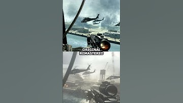 Helicopter convoy in MW original vs remastered #cod #callofduty #codmw