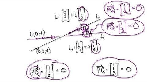 Video 2939 - Shortest distance between two lines - Part 2/2