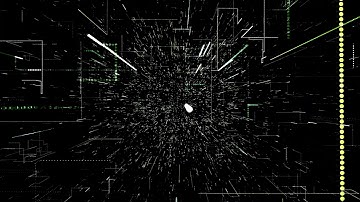 Green futuristic hi-tech cyberspace animation background in 4K | Unwind Free Stock Video