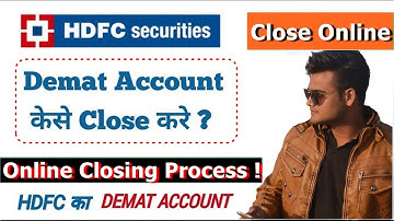🔴How to Close HDFC Securities Demat Account Online || How to Close Hdfc Demat Account online 🔴
