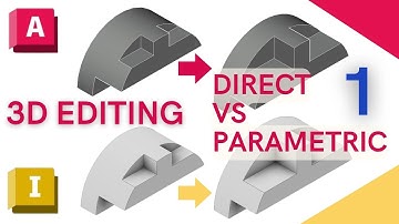 3D solid editing. AutoCAD vs Inventor