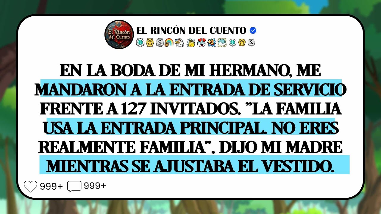 Mi Hermano Me Hizo Usar La Entrada De Servicio En Su Boda. El Gerente Me Llamó 