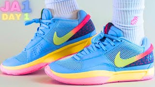 なおき　NIKE ja1 day one Nike Ja 1 PE Day One Soft Pink Cobalt Citron Blue Morant