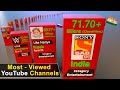 Most Viewed YouTube Channels Comparison in 3d | 2022