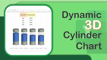 How to make Dynamic 3D Cylinder Chart in Excel - Excel Tips and Tricks