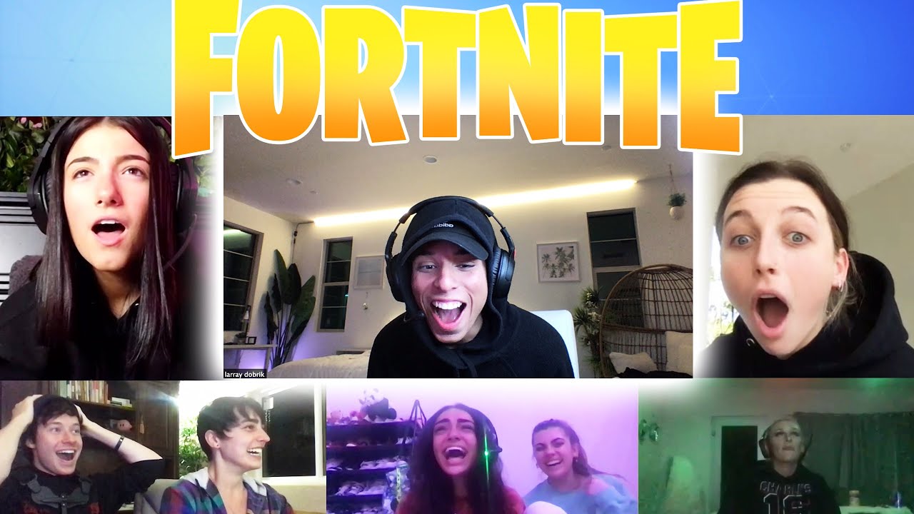 Playing Fortnite With Tiktokers Youtubers Youtube