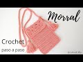 Bolso morral tejido a crochet fácil