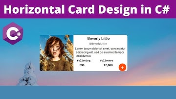 How to Make Horizontal Card in C# Window Form Application || Technical Hassan Ali