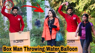 Box Man Throwing Water Balloon Prank Part 2 || BY AJ-AHSAN ||