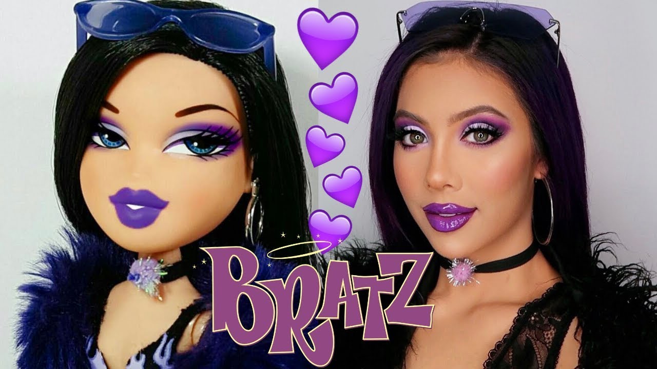 Bratz Challenge 2 Purple Edgy Glam Doll Makeup Tutorial Miana