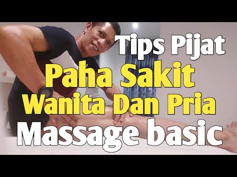 Pijat paha sakit wanita dan pria | thigh muscle massage | massage therapy @Pijat Indonesia