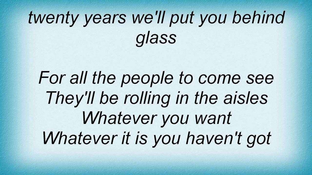 Something For Kate Whatever You Want Lyrics Youtube 