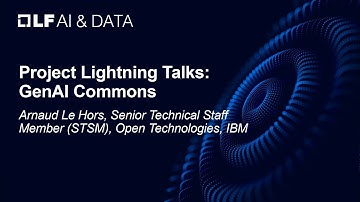 Project Lightning Talks -  GenAI Commons - Arnaud Le Hors