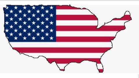 US Flag Map Speed Art