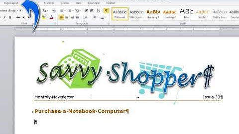 Microsoft Word: How to Insert a Continuous Section Break