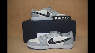 Unboxing & On foot！Air Jordan 1 x Dior low
