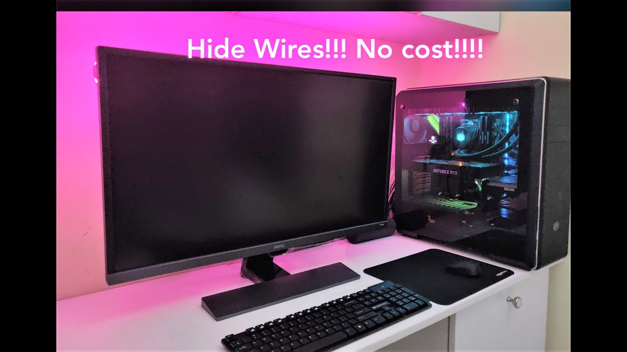 Awesome Computer Room Makeover Hide Wires No Cost தம ழ Youtube