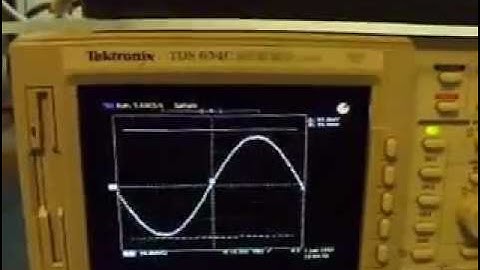 Calibrating a TDS Oscilloscope Part 2 of 2