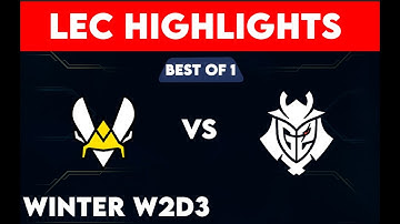 VIT VS G2 HIGHLIGHTS LEC WINTER SEASON 2023 W2D3 - TEAM VITALITY VS G2 E SPORTS