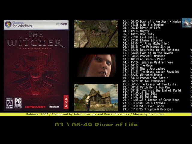 THE WITCHER 1 OST [Full] Game Soundtrack