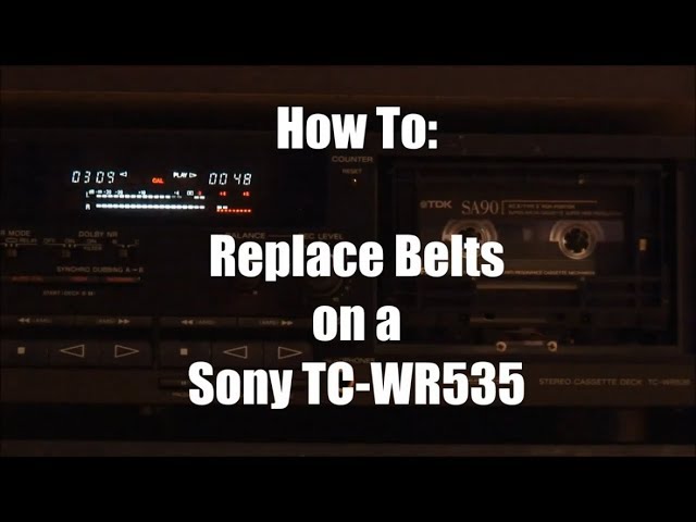 Sony Belt Kit TC-355 TC-530 TC-230 TC-260 TC-WR565 MORE