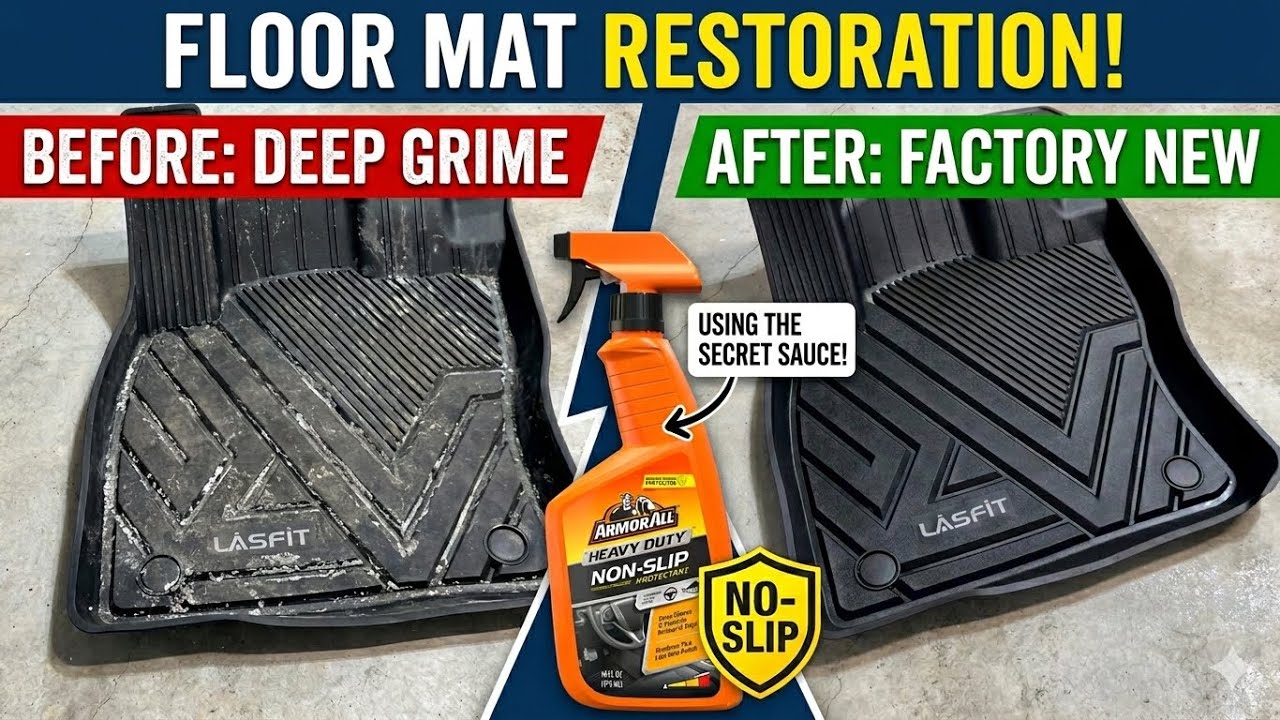 Restore & Clean Floor Mats! Reviewing and Testing Armor All Heavy Duty Non-Slip Protectant