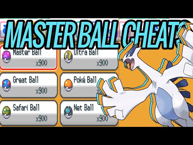 Master Ball Cheats for Pokemon SoulSilver/HeartGold (PC/Mobile) 