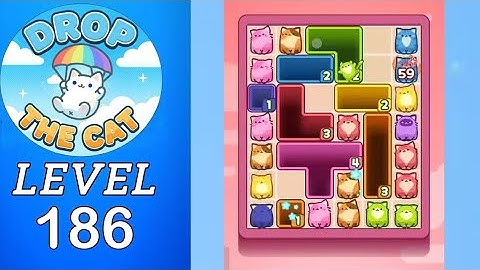 Drop The Cat Level 186 Walkthrough