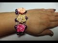 DIY. Pulsera con rosas.