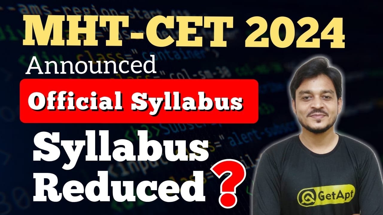 MHT CET 2025 Syllabus Released MahaTet Syllabus 2025 YouTube