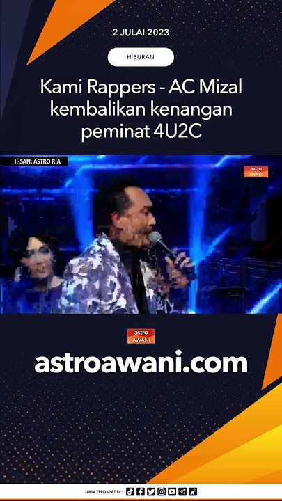 AC Mizal rap lagu Kami Rappers-4U2C (1992) menggamit memori para peminat #bigstage2023 #awaninews