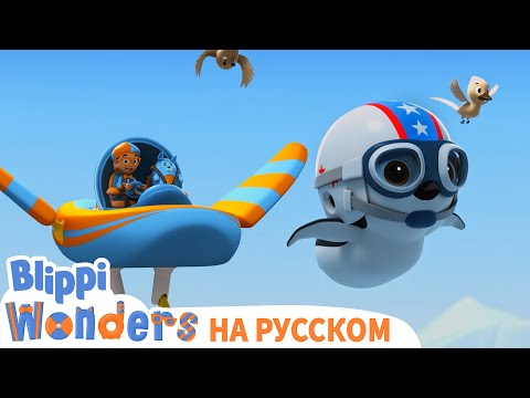 Где живут Пингвины?🐧 | Обучающие мультики для детей | Blippi Russian