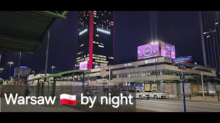 A scenic night walk in Warsaw downtown [4k] #warszawa #poland #warszawa #centrum