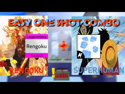 rengoku and superhuman combo in blox fruit｜TikTok Search