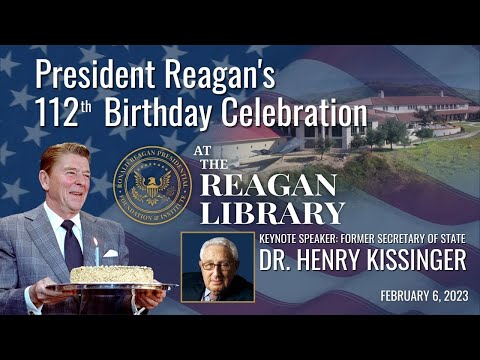 Henry Kissinger Speaks at President Reagan's 112th Birthday Celebration