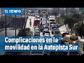 Congestión y dificultades en la movilidad en la Autopista Sur en Bogotá | El Tiempo