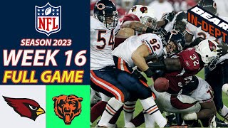 Arizona Cardinals Vs Chicago Bears FULL GAME Week 16 12\/24\/2023|NFL 2023 |