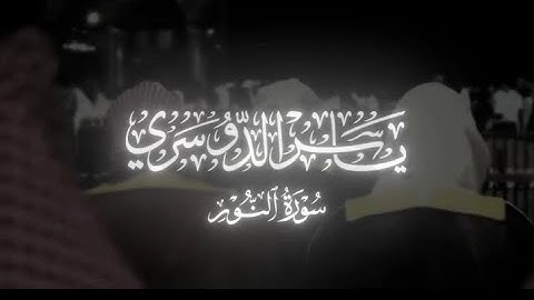 تلاوة خاشعة للشيخ ياسر الدوسري │ "زيتونة لا شرقية ولا غربية" │