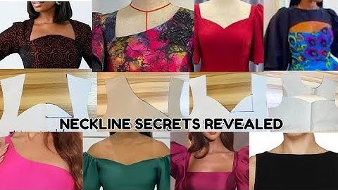 How to Cut Different Types of NECKLINES FOR BEGINNERS | Trendy Necklines Tutorial.