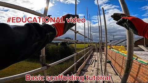 Scaffolding tutorial video P.O.V #114 #educational #scaffolding #construction #subscribe
