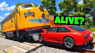 Train vs. Car Crash Testing With the INJURY Mod in BeamNG Drive!