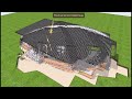 3D Процесс строительства 1 этажного жилого дома.Анимация в Lumion 8. Облет дома в Lumion