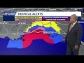 Clouds Build Friday. Tracking Isaias for Weekend Rains
