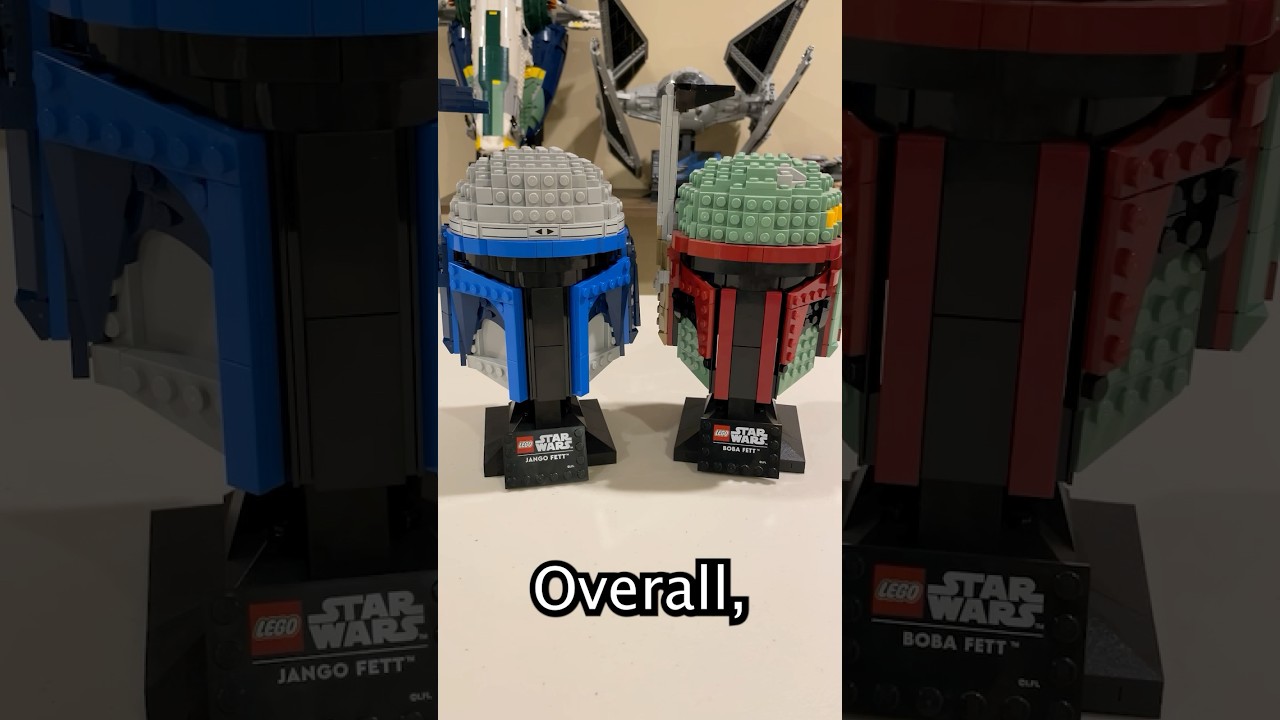 Comparing the LEGO Star Wars Boba Fett and Jango Fett helmets! 