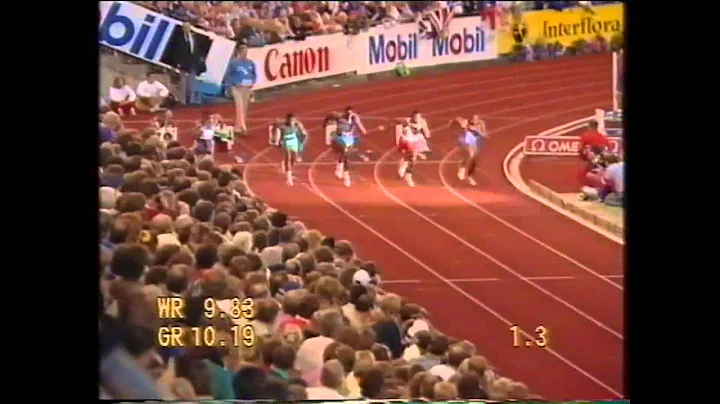 Carl Lewis -100 m Bislett , Norway 1989