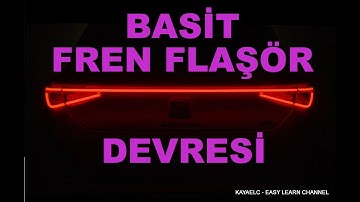 OTOMOBİL İÇİN BASİT RÖLELİ FREN FLAŞÖR ( STROBE ) DEVRESİ NASIL YAPILIR? YANIP SÖNEN LED DEVRESİ?