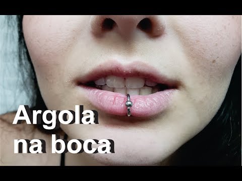 Como eu faço piercing no canto da boca - Prima Bia 